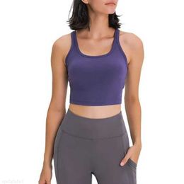 L-2080 Women Tank Tops for Yoga Bra Training Fitness Shirts Sexy Vest Quick Dry Breathable Gym Top Short t Slim Fit Shockproof Sports Underwear EJOW