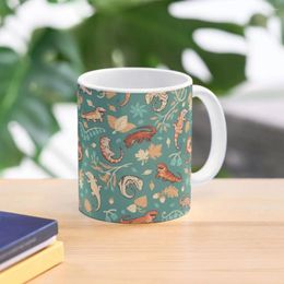 Mugs Autumn Geckos In Green Coffee Mug Beer Thermal Cup For Thermo