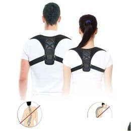 Carriers Slings Backpacks Sports Sling Toys Medical Adjustable Clavicle Posture Corrector Men Woemen Upper Back Brace Shoder Lumbar Su Dhmia