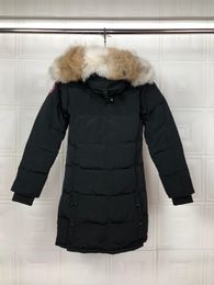 2024 goose coat Top quality down coat design big real wolf fur women jackte jacket combination parkas keep warm in winter factory