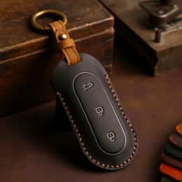 Luxury Leather Car Key Cover Case Remote Keyring Protective Bag for Leading Ideal One 2022 Li Auto L9 L7 L8pro L9max