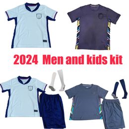 2024 England Soccer Jerseys Home Away SAKA FODEN BELLINGHAM RASHFORD STERLING GREALISH KANE Football Shirt Kit Shirts Men Kids Kits