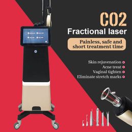 2024 CO2 Laser 10600nm Acne Scar Treatment Skin Smoothing Wrinkle Remove Cutting Head Fractional Dot Matrix Skin Repairing Beauty Apparatus