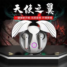 Angel Wings 2023 New Wireless Long Range Noise Reduction Sports High Sound Quality Bluetooth Earphones