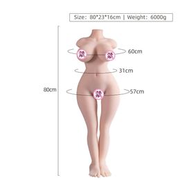 A Half body silicone doll male Aeroplane Busted cup products adult sex toys mature female half inflatable masturbation film QGWE