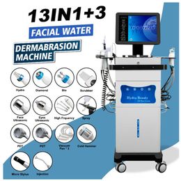 14 in 1 Hydradermabrasion Oxygen Aqua Spray Microdermabrasion Skin Water Replenishing Plasma Ion Oxygen Mask Skin Whitening Face Firming Beauty Device