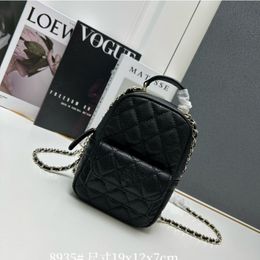 Designer Brand Mini Backpack Litchi Grain Grain Cowhide Small Schoolbag Women Fashion Chain Shoulder Bag Backpack Wholesale 87