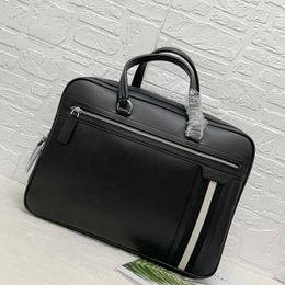 Briefcases Men's Genuine Leather Large Capacity Briefcase Luxury Designer Handbag