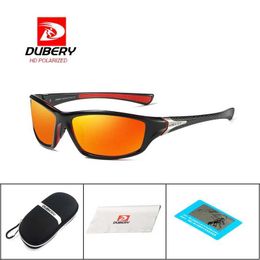Sunglasses DUBERY Drive Outdoor Travel Polarized Sunglasses Brand Design Night Vision Sunglasses Men's Retro Male Sun Glasses Goggles YQ240120