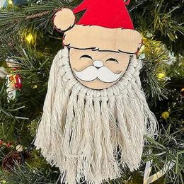 Party Supplies Funny Wooden Double Jingle My Bell Pendant Gift Christma Decorations Santa BuHoliday Tree Ornament Front Door Decor Durable