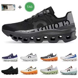 Running Women ON 2023 Shoes mens sneakers clouds x 3 Cloudmonster Federer workout and cross trainning shoe white violet mens womof white shoe