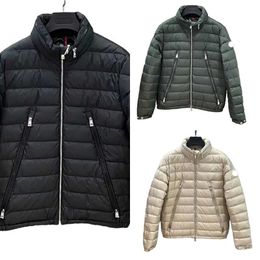 Winter new women's designer double pockets stand-up collar light solid color waterproof warm down jacket jacket