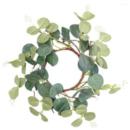 Decorative Flowers Small Wreath Ring Eucalyptus Leaf Summer For Wedding Centrepiece