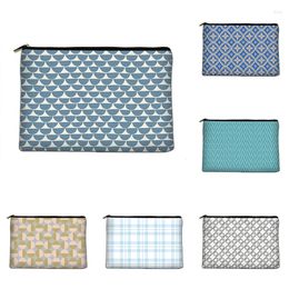 Cosmetic Bags Geometric Pattern Bag Canvas Toiletry Organiser Bridesmaid Gift Travel Portable Tote