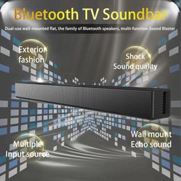 Soundbar HiFi TV Soundbar for Home Theater, Bluetoothcompatible Speaker, Support HDMI Radio Function for PC, TV Party, 40W