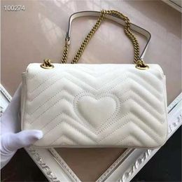 Colours Women shoulder bags women chain crossbody fashion quilted heart leather handbags female famous designer purse bag 26CM 70% off outlet online sale