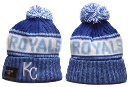 Royals Beanie Knitted Kansas City Hats Sports Teams Baseball Football Basketball Beanies Caps Women& Men Pom Fashion Winter Top Caps Sport Knit Hats a1