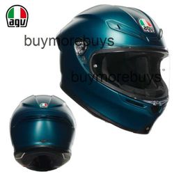 Full Face Open New Agv Motorcycle Helmet Ks Full Helmet Four Seasons Male and Female Cycling Motorcycle Full Cover Running Helmet Anti Fog Lightweight C00J