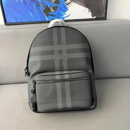 Bags Leather B Brand Unisex Backpacks Designers Plaid School Bags Luxurys Black Men's Backpack Lightweight High Quality Laptop