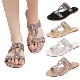 Sandals Spring And Summer Of 2024 Bosomian Round Head Flat Women's Leopard Women Slides