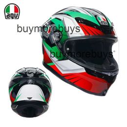 Full Face Open New Agv Motorcycle Helmet Ks Full Helmet Four Seasons Male and Female Cycling Motorcycle Full Cover Running Helmet Anti Fog Lightweight K1S0