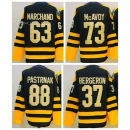 Custom Men Women Youth Boston''bruins''jersey 88 David Pastrnak 63 Brad Marchand 73 Charlie Mcavoy Hockey Jerseys Black Yellow Ed 8620 5209