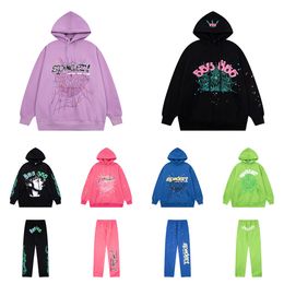 Men hoodie best quality Spider designer tracksuit pink clothes sp5der 55555 cotton comfortable womens clothingt A119