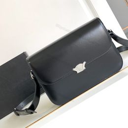 Mirror Quality Shoulder Bag Box Tofu Bag Shimmering Calfskin Arc de Clasp Fashion Designer Small Square Bag Luxurious 188423 Crossbody With Box 22cm C04
