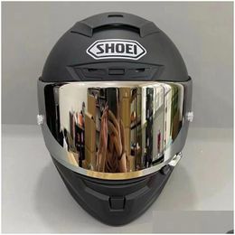 Motorcycle Helmets Shoei X-Spirit Iii X14 Mablack Helmet Custom Race Paint Fl Face Drop Delivery Automobiles Motorcycles Accessories Otbad