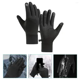 Cycling Gloves Keep Warm Outdoor Sports Man Waterproof Men Mens Winter Polyester (polyester Fiber) Men's Cold Weather