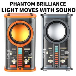 Speakers K07 Portable Bluetooth speakers 5.0 Shake The Bass Transparent Mecha Speakers TWS Stereo Surround Speakers Audio Player speakers