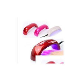 Nail Dryers Mini Usb 9W 3 Led Uv Nail Dryer Curing Lamp Hine Gel Polish Powerf Light Fast Dry Colors Drop Delivery Health Beauty Nail Dhmli