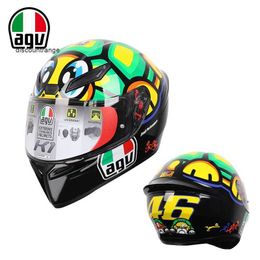 Full Face Open Agv k Motorcycle Helmet Agv Helmet K1 Brand New Graffiti Agv Motorcycle Anti Drop Z8 Full Helmet Pista Racing Helmet Red Ant Personality RX30