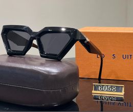 2024 Fashion L_ trend Designer Sunglasses *V* Personality trend UV400 sunglasses Travel beach driving goggles