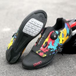 Footwear 2023 Men Women Children Original Mtb Bicycle Spd Biking Cycling Shoes Road Bike Speed Flat Sneakers Biking Cleats Shoes