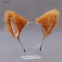 Party Hats Cute Cat Fox Ear Headbands Party Cosplay Hair Hoops Lolita Women Girls Animal Ear Hairband Christmas Hair Accessories YQ240120