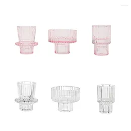 Candle Holders Clear Double Head Holder Decoration Support Supplies