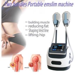 Rf Equipment 2 Applicators Emslim Device Electromagnetic Muscle Stimulation Fat Burning Shaping Beauty Equipment