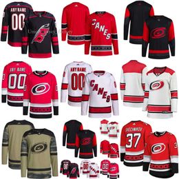 Carolina Custom Hurricanes Hockey Jerseys 73 Ondrej Kase 81 Rees 36 Zach Sawchenko 26 Paul Stasy 21 Derek Stepan 61 Ryan Suzuki Stefan Noesen Kenzie Eachern 3830