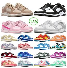 Men Women low designer shoes panda white black grey fog Pink UNC Rose blue Active trainers sneakers