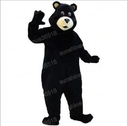 Black Bear Mascot Costume Cartoon theme character Carnival Unisex Halloween Carnival Adults Birthday Party Fancy Outfit For Men Women