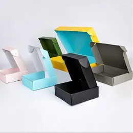 Gift Wrap 5/10pcs Colourful Aeroplane Boxes Packing Cartons Express Box Corrugated Packaging