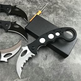 D2 Steel Pocket Folding Karambit Outdoor Camping Survival Hunting Knife Tactical Military Utility EDC Csgo Knives Navaja