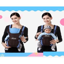 Carriers Slings Backpacks Newborn Baby Front Carrier Adjustable Infant Safety Buckle Pouch Wrap Soft Toddler Sling Four Position Lap S Dha2S