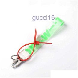 Keychains Lanyards Fashion Luxury Keychain Key Chain Transparent Rubber Jelly Letter Print Men Women Canvas Camera Penda 6923 6VMC B7LZ B7LZ 7WNR 7WN F9SP