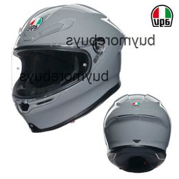 Full Face Open New Agv Motorcycle Helmet Ks Full Helmet Four Seasons Male and Female Cycling Motorcycle Full Cover Running Helmet Anti Fog Lightweight G8N0