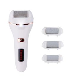 Files Electric Foot Grinder Set with 3 Replacement Heads Battery Display Function Callus Remover Electric Feet Foot File Pedicure Tool