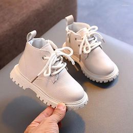 Boots Autumn Winter Kids Fashion Casual Boys Toddler Girls Warm Leather Children Walking Shoes For