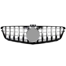 Grilles For C Class W204 Gt Mesh Abs Material 2007-2014 Racing Grills Replacement Kidney Grille Front Bumper Drop Delivery Automobiles Ot4Um