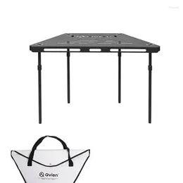 Camp Furniture Camping Folding Table Aluminium Alloy Black Splicing BBQ Portable For Hiking Climbing Picnic Tables